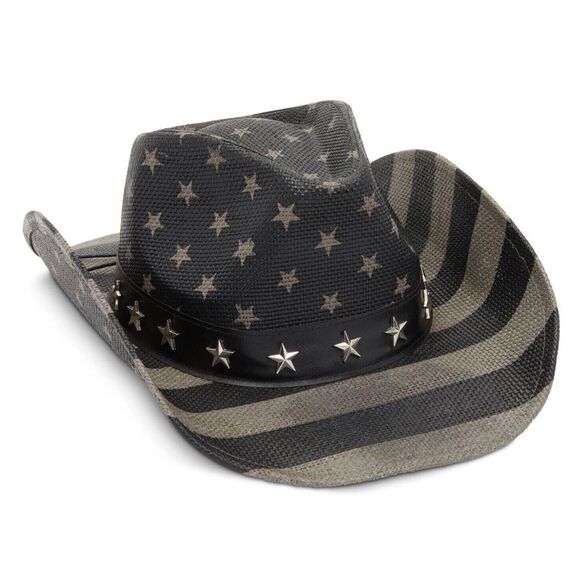 Star-Studded Black Cowboy Hat - Picture 6 of 8